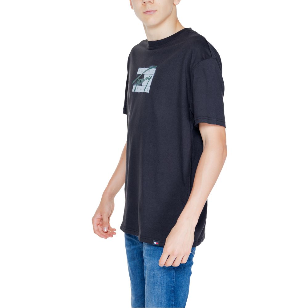 Tommy Hilfiger Jeans Μαύρο Βαμβακερό Rigenerato T-Shirt