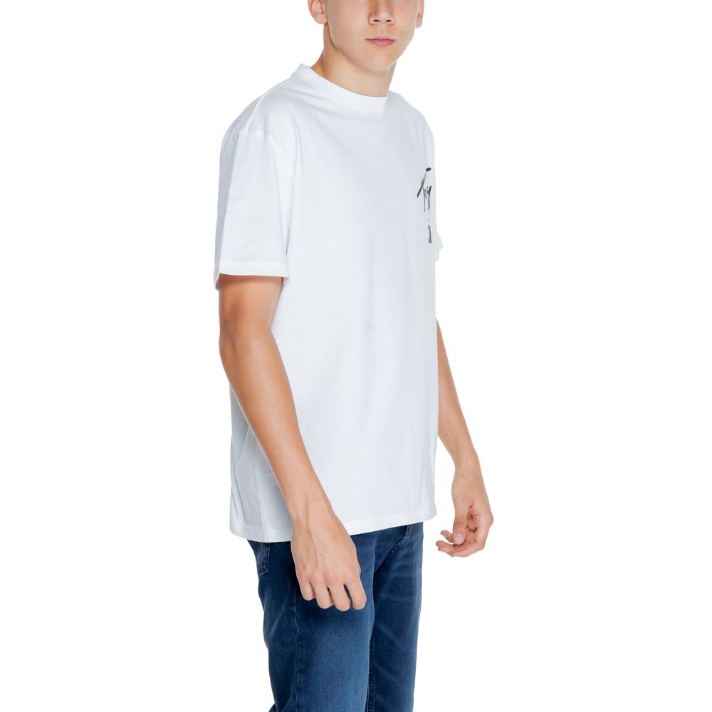 Tommy Hilfiger Jeans Λευκό Βαμβακερό T-Shirt Rigenerato