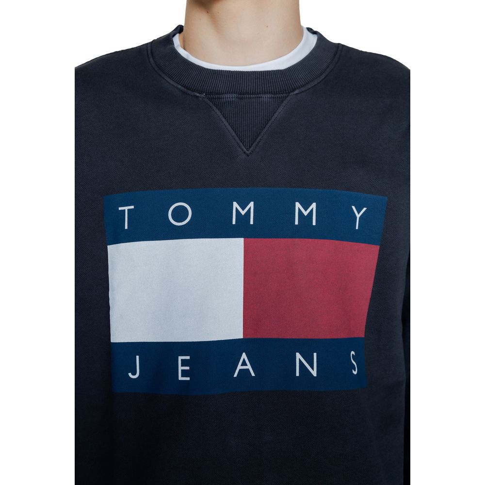 Μαύρο Βαμβακερό Πουλόβερ Tommy Hilfiger Jeans