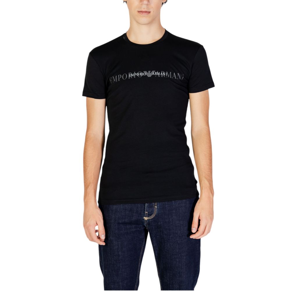 Emporio Armani Underwear Black Cotton T-Shirt