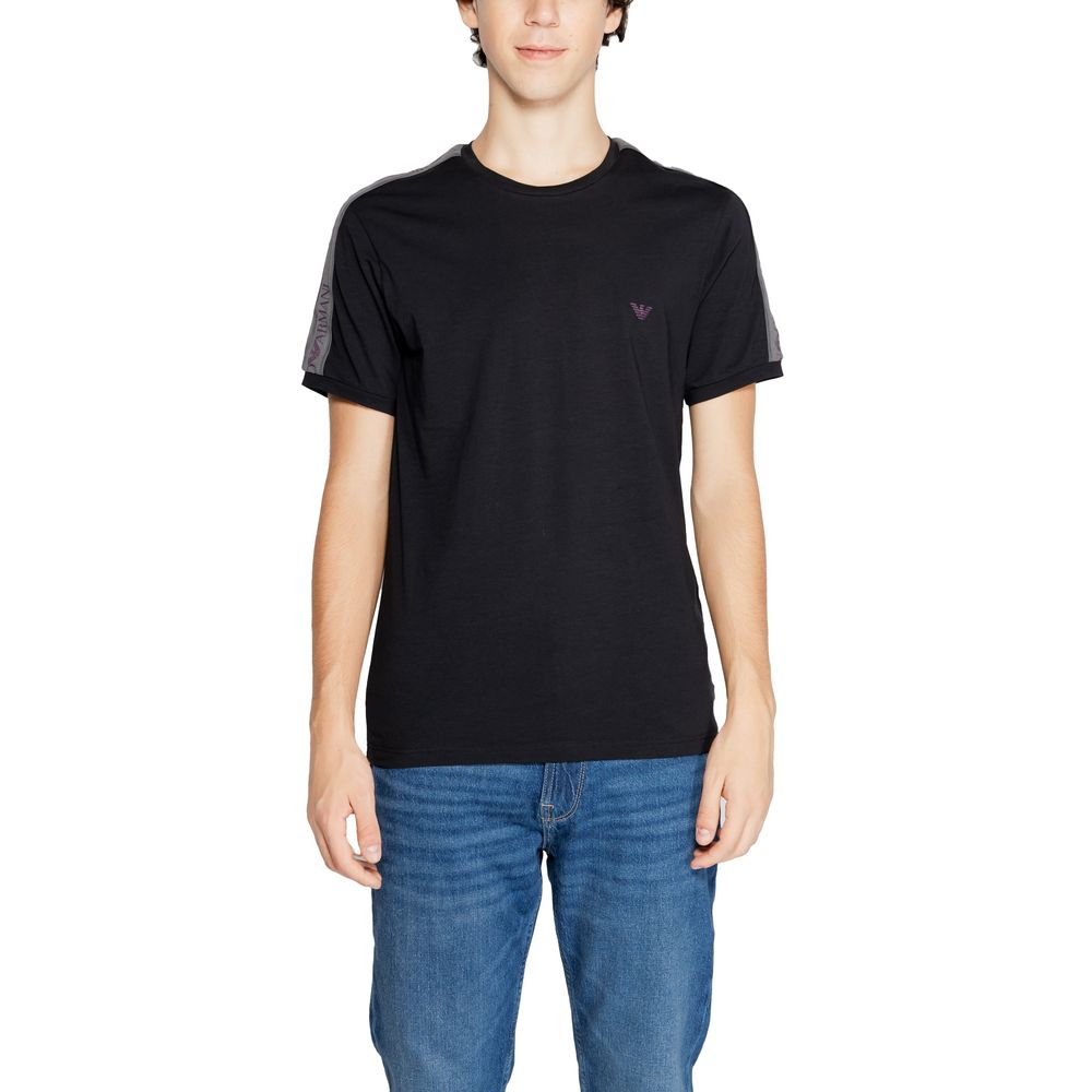 Emporio Armani Underwear Black Cotton T-Shirt