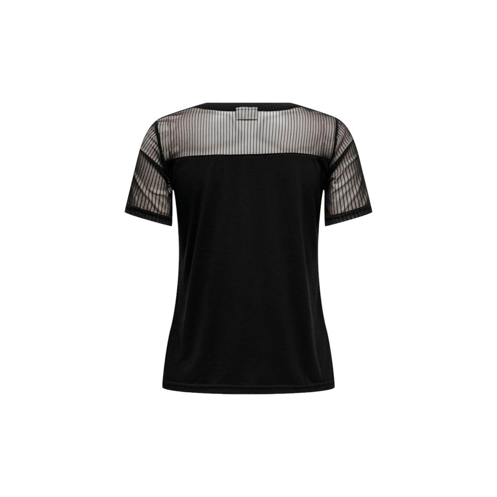 Jacqueline De Yong Μαύρα Βαμβακερά Tops & T-Shirt