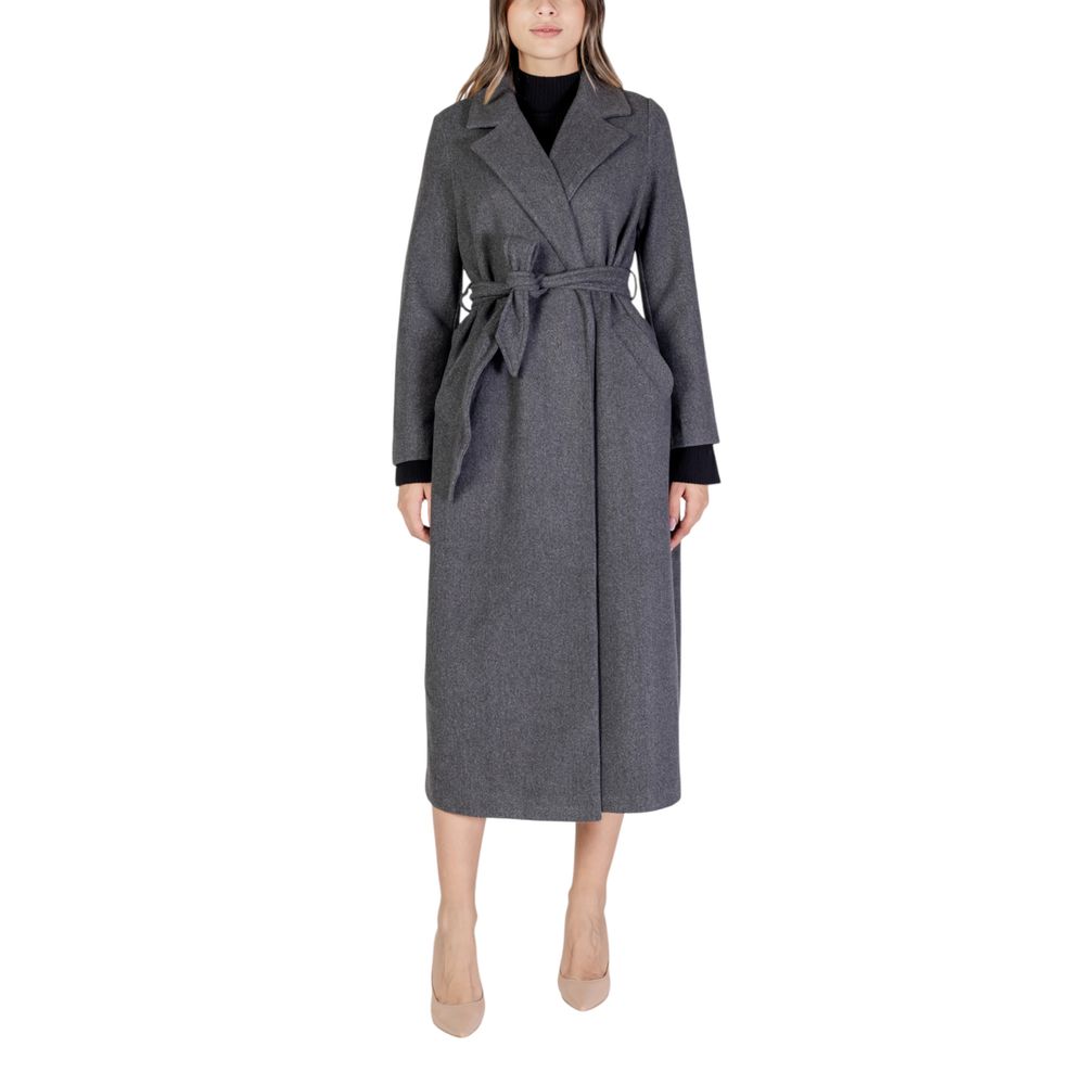 Vero Moda Gray Polyester Jackets & Coat