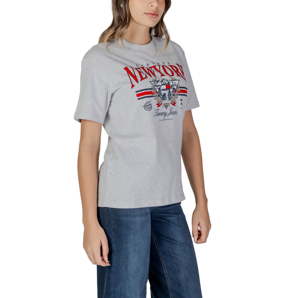 Γκρι Βαμβακερά Μπλουζάκια & T-Shirt Tommy Hilfiger Jeans