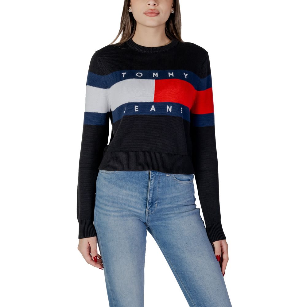 Tommy Hilfiger Jeans Μαύρο Βαμβακερό Rigenerato Μπλουζάκια και T-Shirt