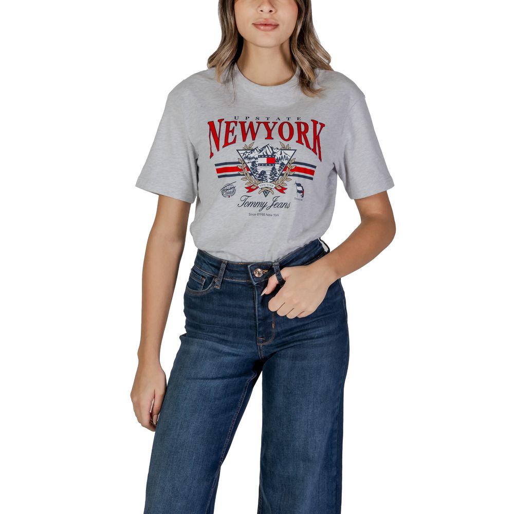 Γκρι Βαμβακερά Μπλουζάκια & T-Shirt Tommy Hilfiger Jeans