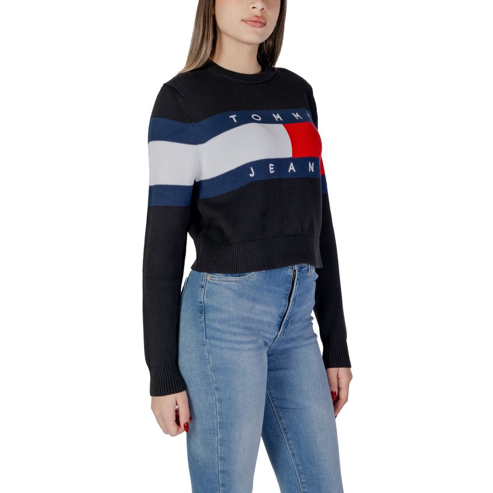 Tommy Hilfiger Jeans Μαύρο Βαμβακερό Rigenerato Μπλουζάκια και T-Shirt