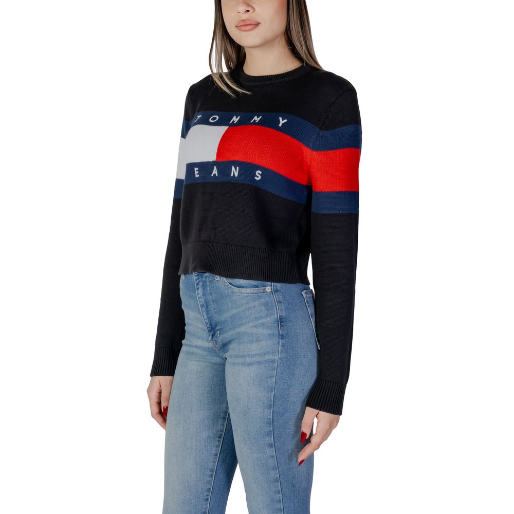 Tommy Hilfiger Jeans Μαύρο Βαμβακερό Rigenerato Μπλουζάκια και T-Shirt