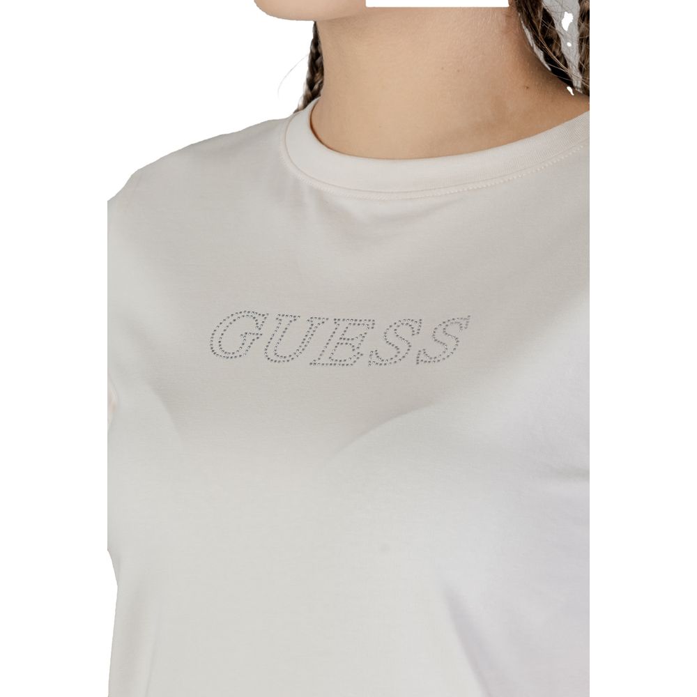 Guess Active Κρεμ Βαμβακερά Μπλουζάκια & T-Shirt