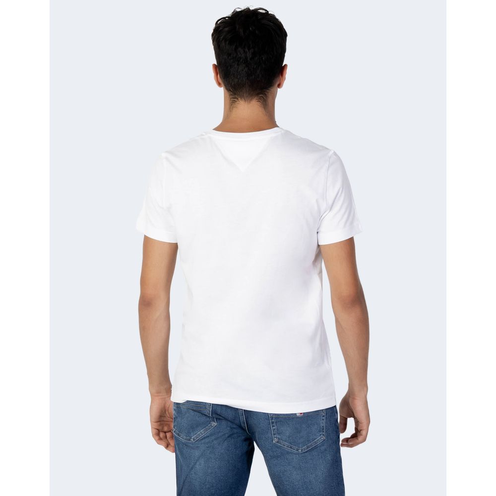 Tommy Hilfiger Jeans Λευκό Βαμβακερό T-Shirt