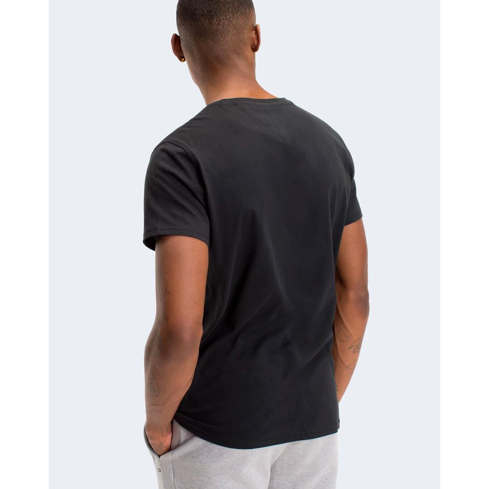 Tommy Hilfiger Jeans Black Cotton T-Shirt