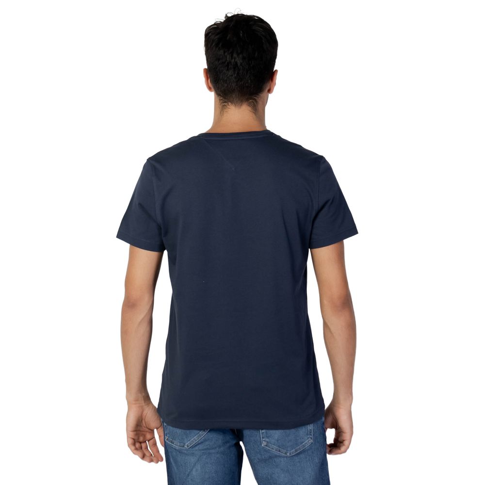 Tommy Hilfiger Jeans Μπλε Βαμβακερό T-Shirt