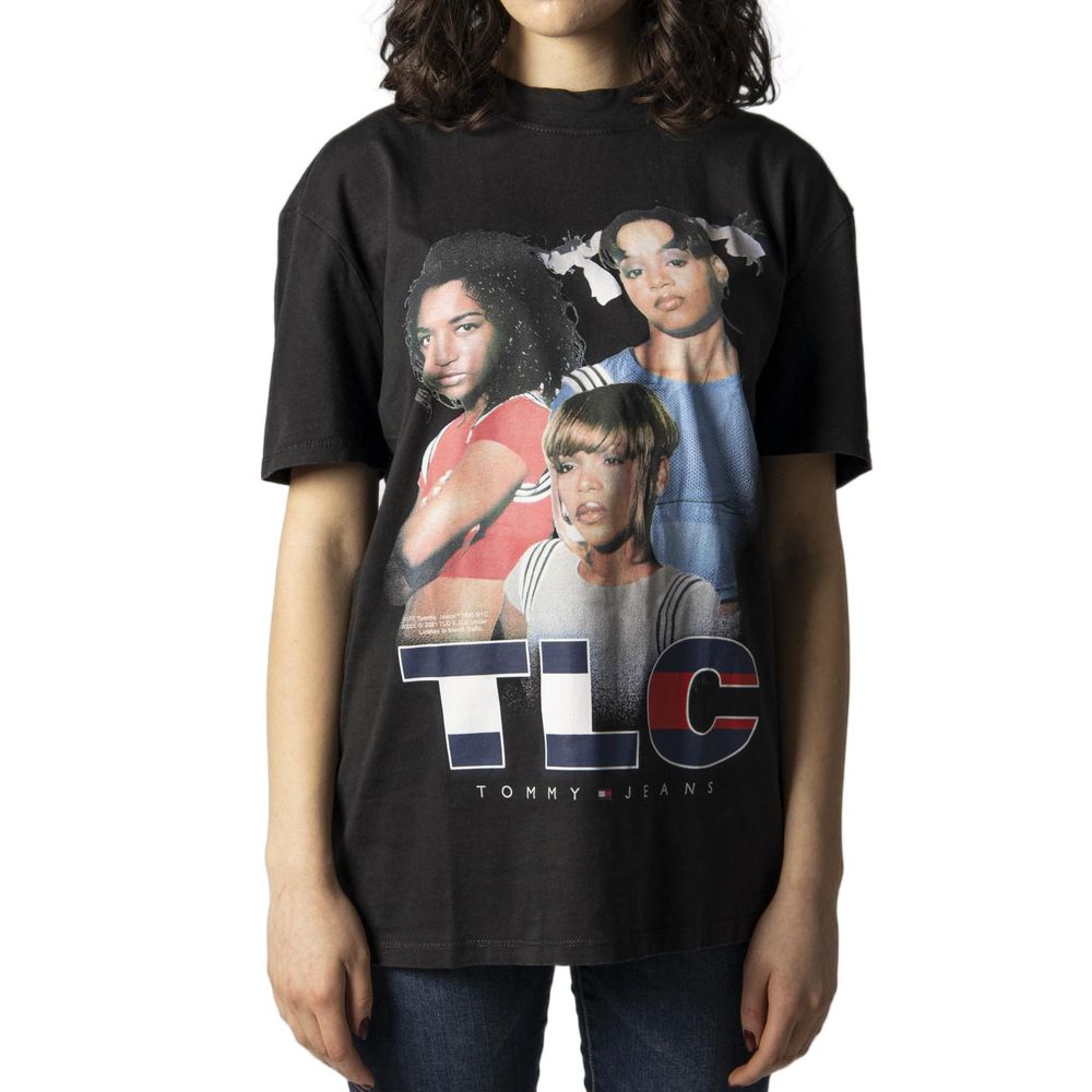 Tommy Hilfiger Jeans Μαύρο Βαμβακερό Top & T-Shirt