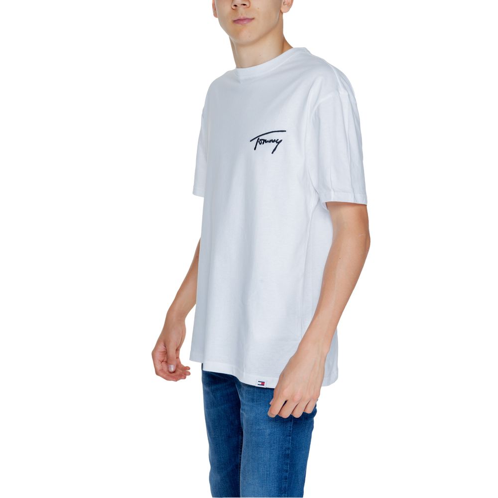 Tommy Hilfiger Jeans Λευκό Βαμβακερό T-Shirt