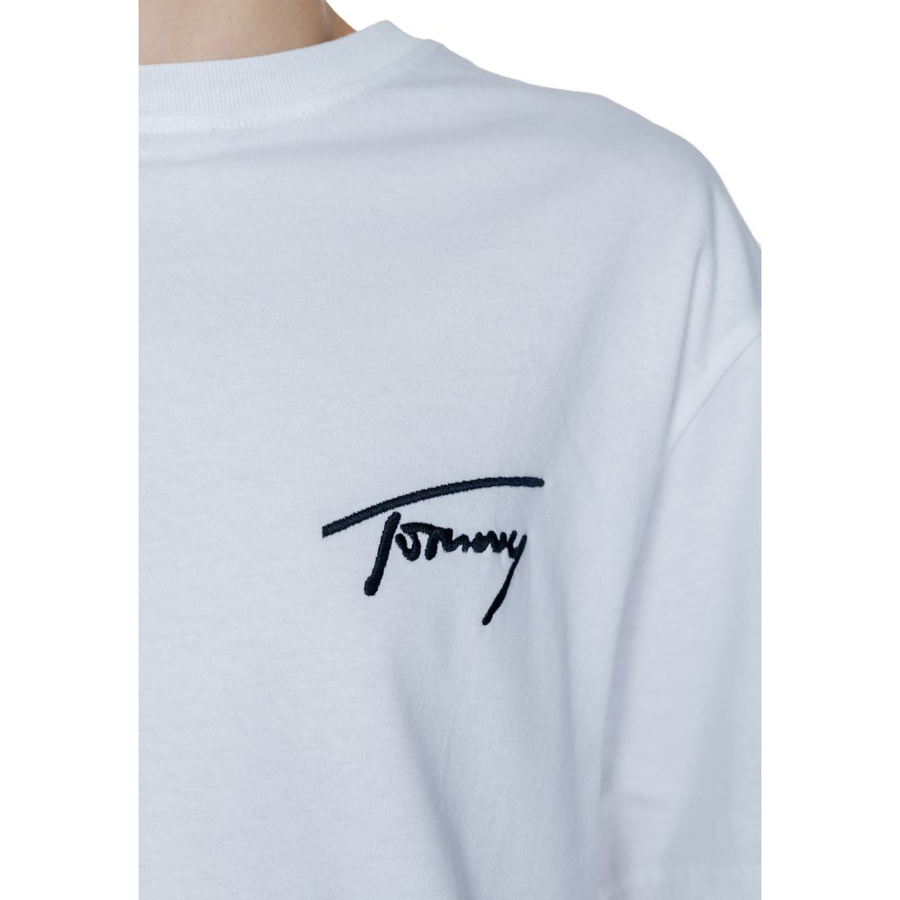 Tommy Hilfiger Jeans Λευκό Βαμβακερό T-Shirt