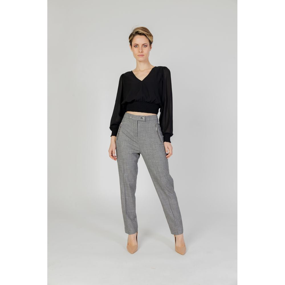 Morgan De Toi Black Polyester Jeans & Pant