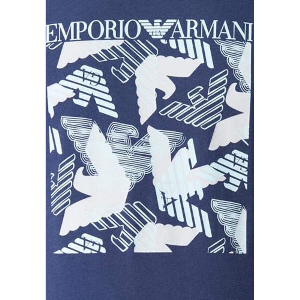 Emporio Armani Underwear Μπλε Βαμβακερό Μπλουζάκι