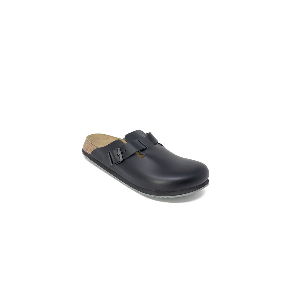 Birkenstock Μαύρο Δερμάτινο Σανδάλι