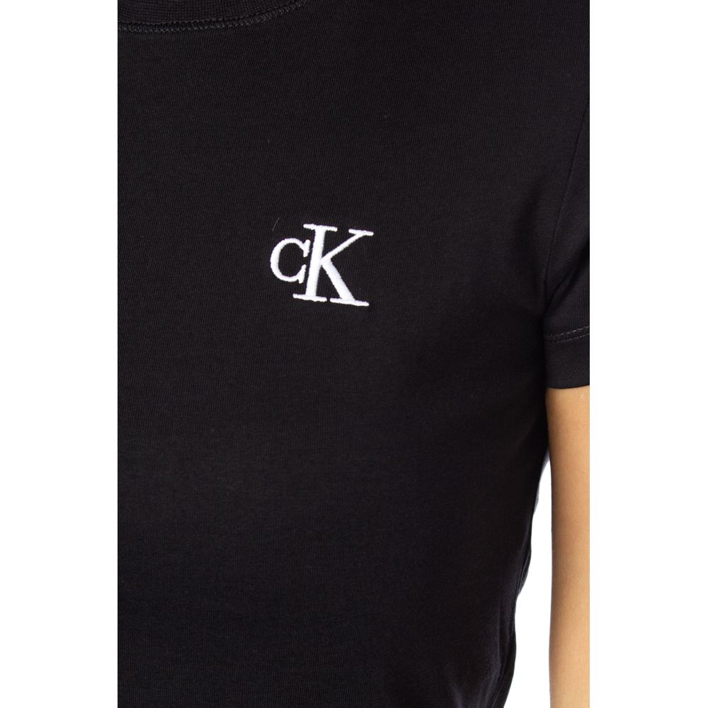 Calvin Klein Jeans Μαύρα Βαμβακερά Μπλουζάκια & T-Shirt