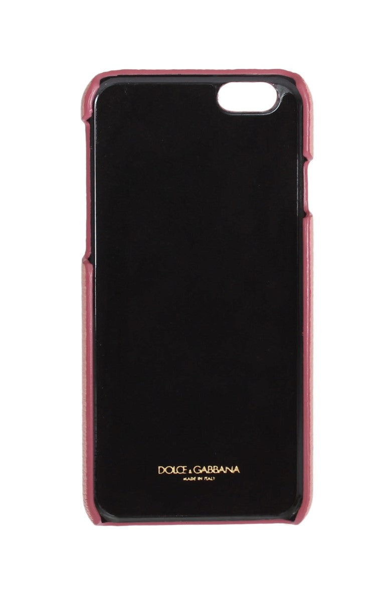 Dolce &amp; Gabbana Chic Pink Δερμάτινη θήκη για iPhone