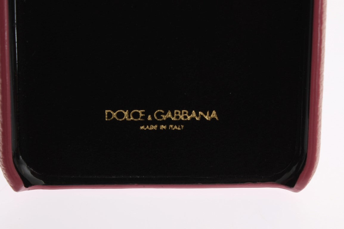 Dolce &amp; Gabbana Chic Pink Δερμάτινη θήκη για iPhone