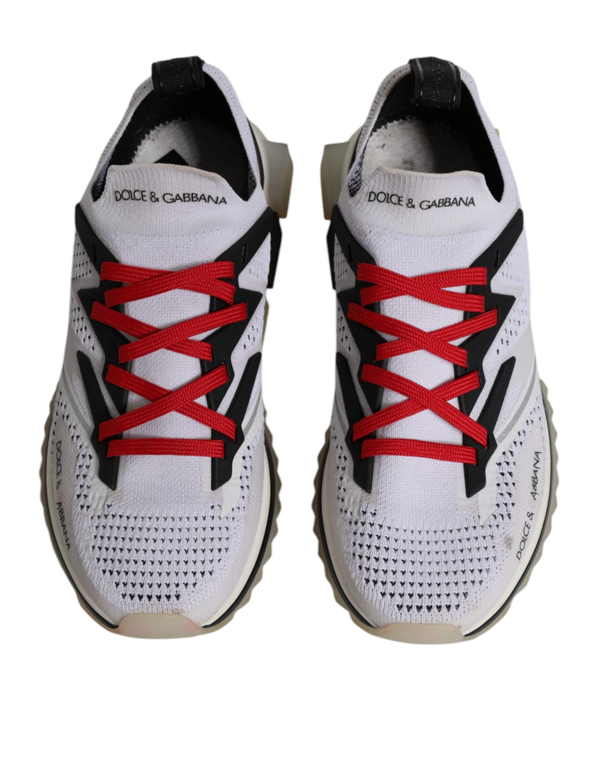 Dolce & Gabbana White SORRENTO Sport Stretch Sneakers Shoes