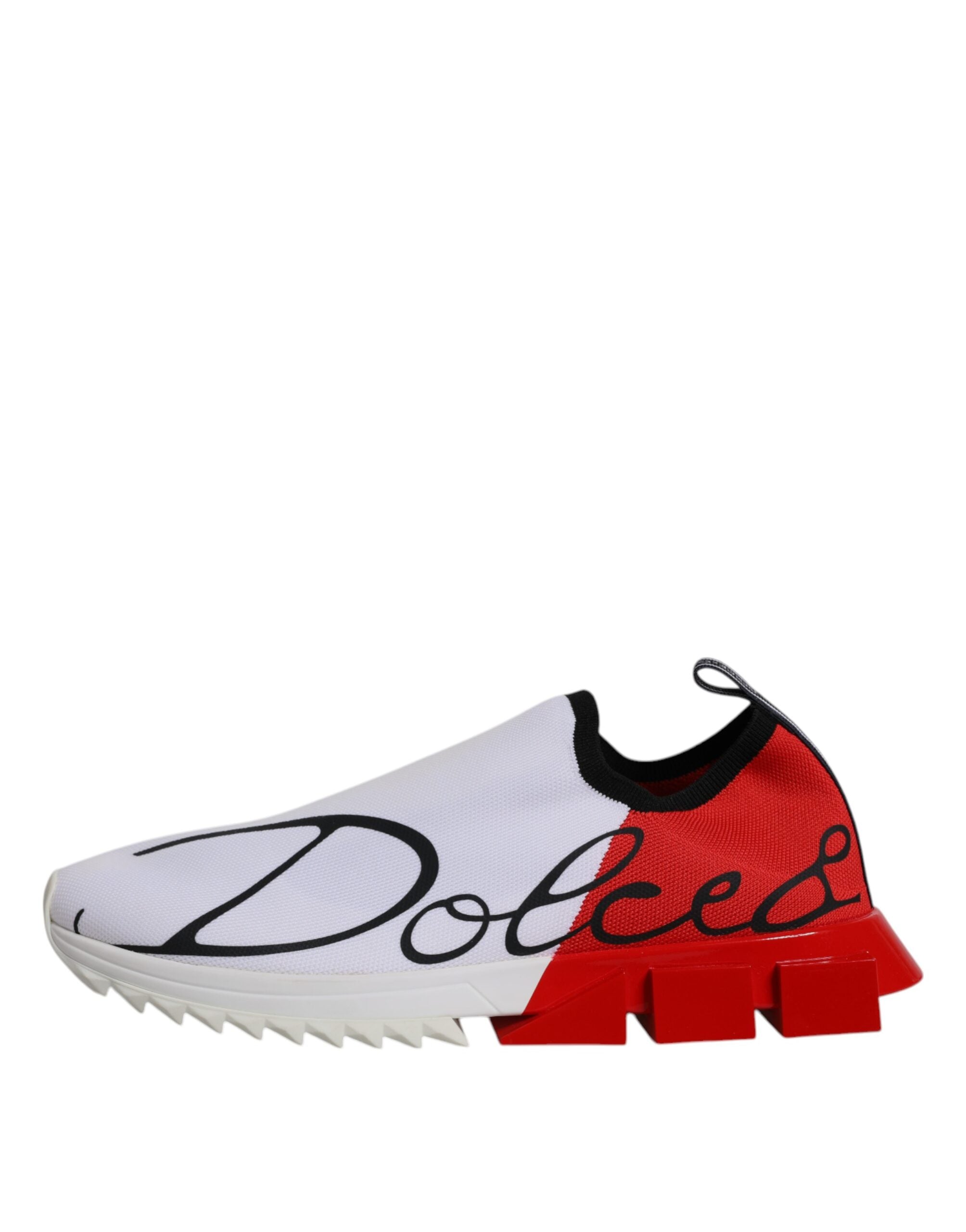 Dolce & Gabbana Λευκά Κόκκινα Χαμηλά Sneakers Sorrento Ανδρικά Παπούτσια