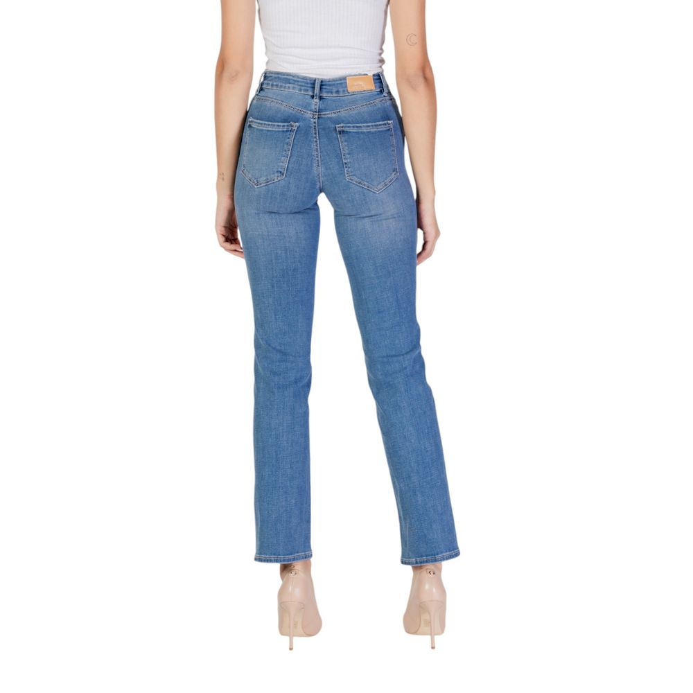 Vero Moda Light Blue Cotton Jeans & Pant