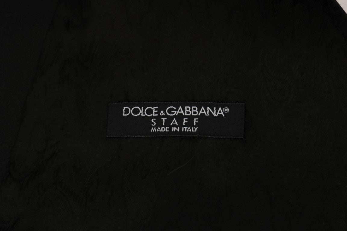 Dolce &amp; Gabbana Κομψό μαύρο μονόπετο γιλέκο