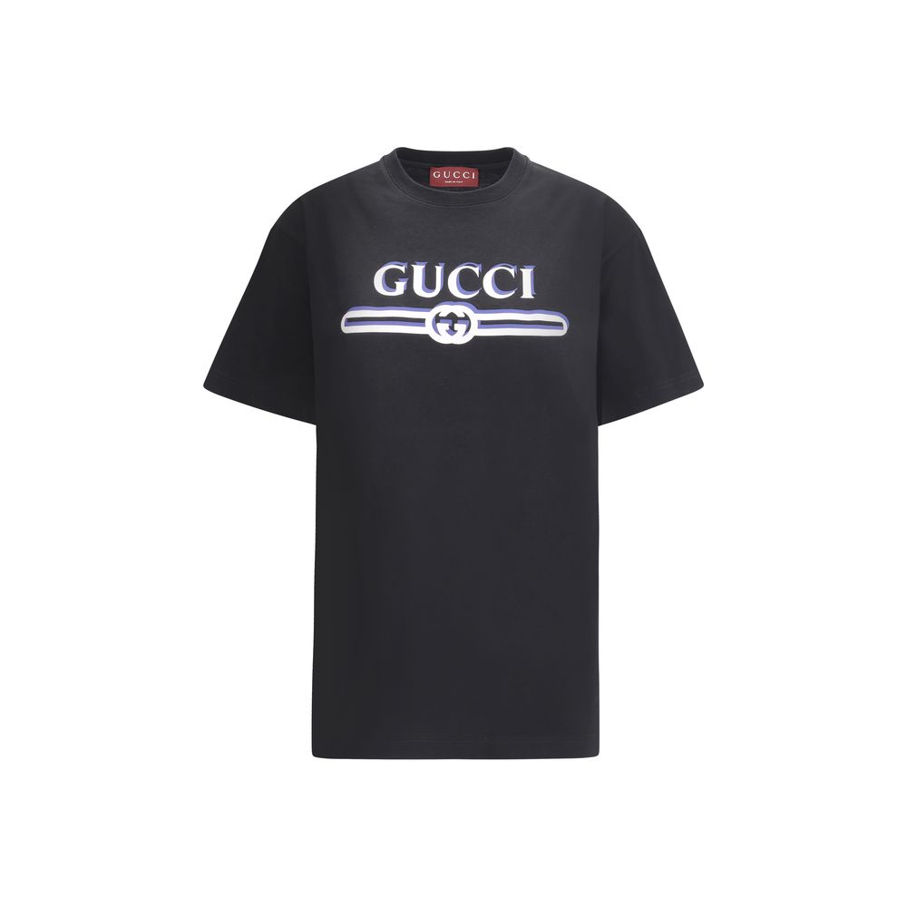 Gucci maxi λογότυπο μπλουζάκι