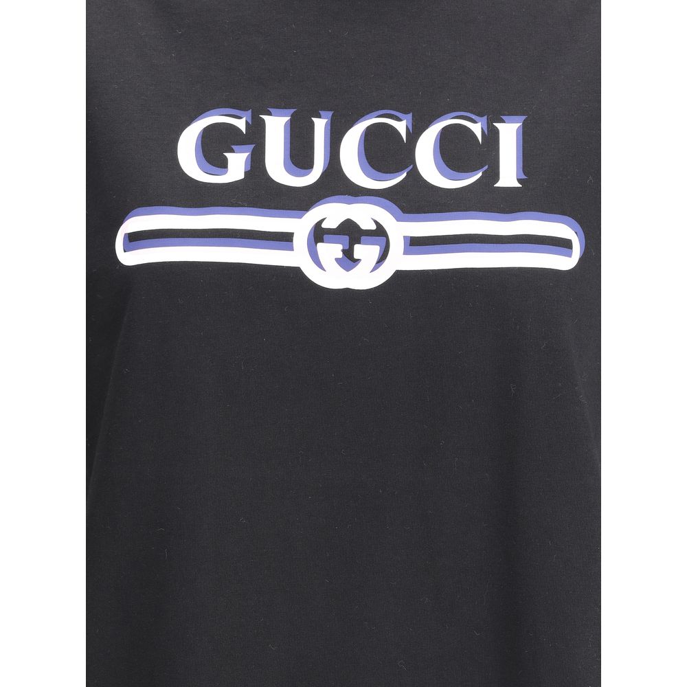 Gucci maxi λογότυπο μπλουζάκι