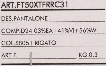 Κομψό ριγέ παντελόνι Dolce &amp; Gabbana με λεπτή εφαρμογή