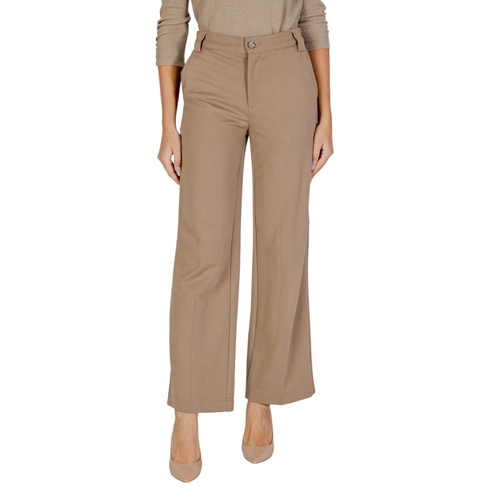 Street One Beige Viscose Jeans & Pant