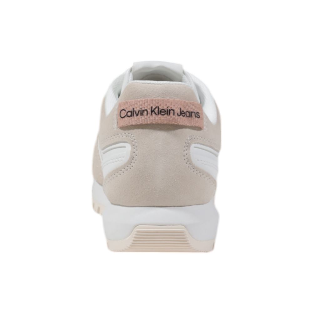 Calvin Klein Jeans Λευκά Σουέτ Sneakers