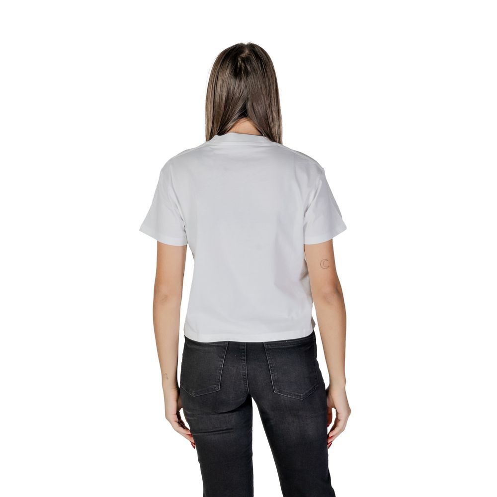 Calvin Klein Jeans Λευκά Βαμβακερά Τοπ & T-Shirt