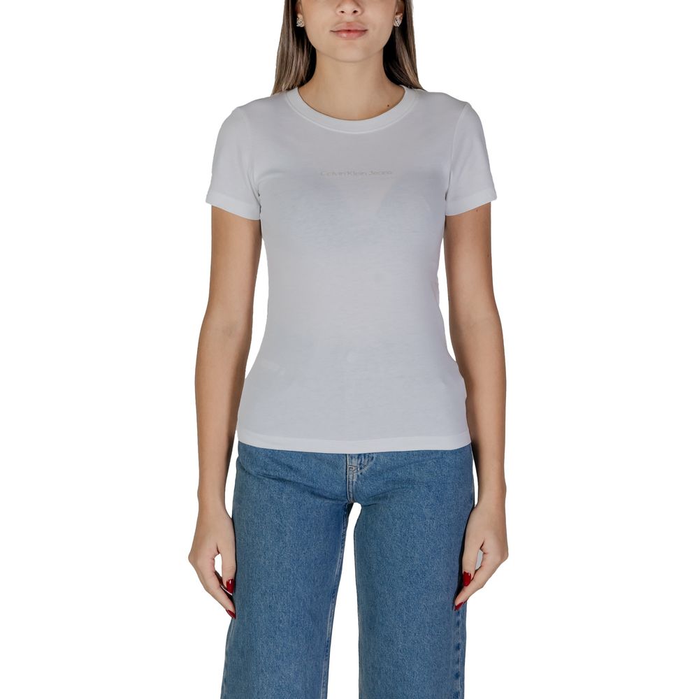 Calvin Klein Jeans Λευκό Βαμβακερό Μποτάκι & T-Shirt