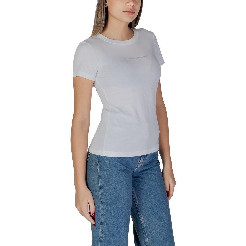 Calvin Klein Jeans Λευκό Βαμβακερό Μποτάκι & T-Shirt