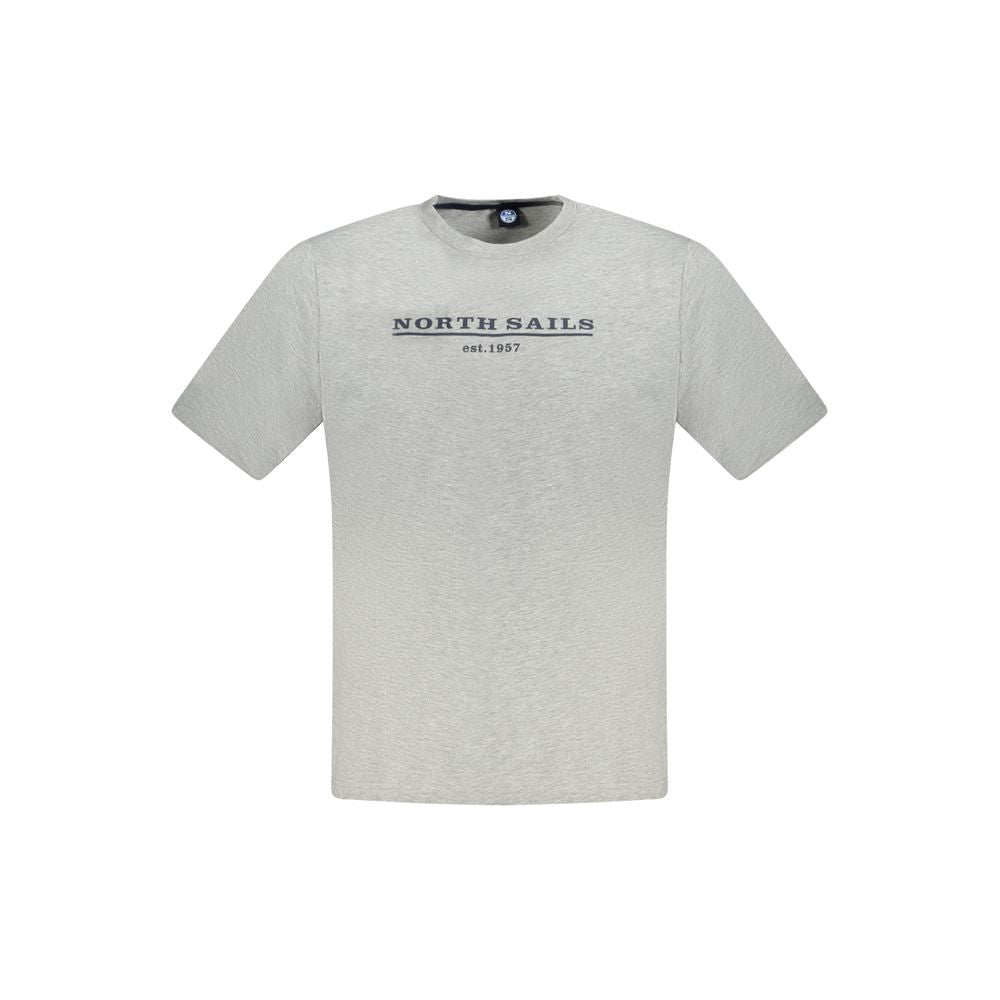 North Sails Gray Cotton T-Shirt