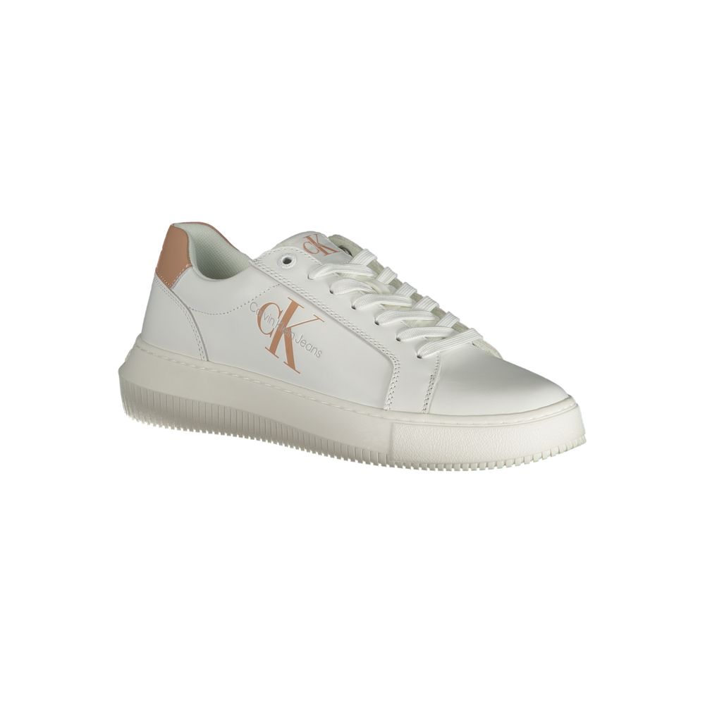 Calvin Klein White Polyester Sneaker