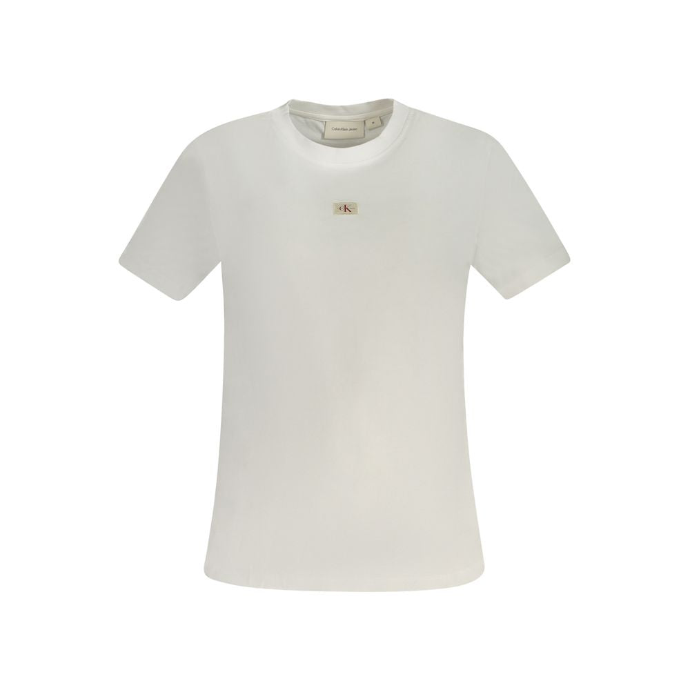 Calvin Klein White Cotton Tops & T-Shirt