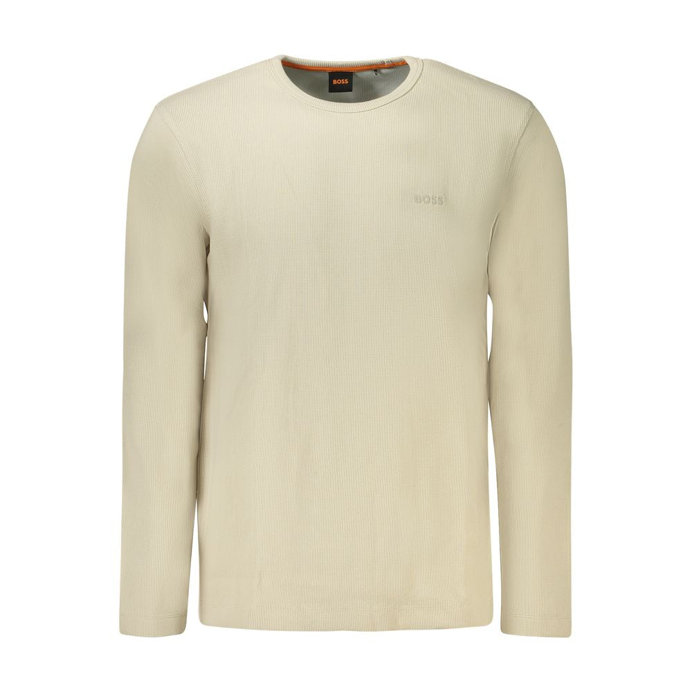 Hugo Boss Beige Cotton Men Sweater