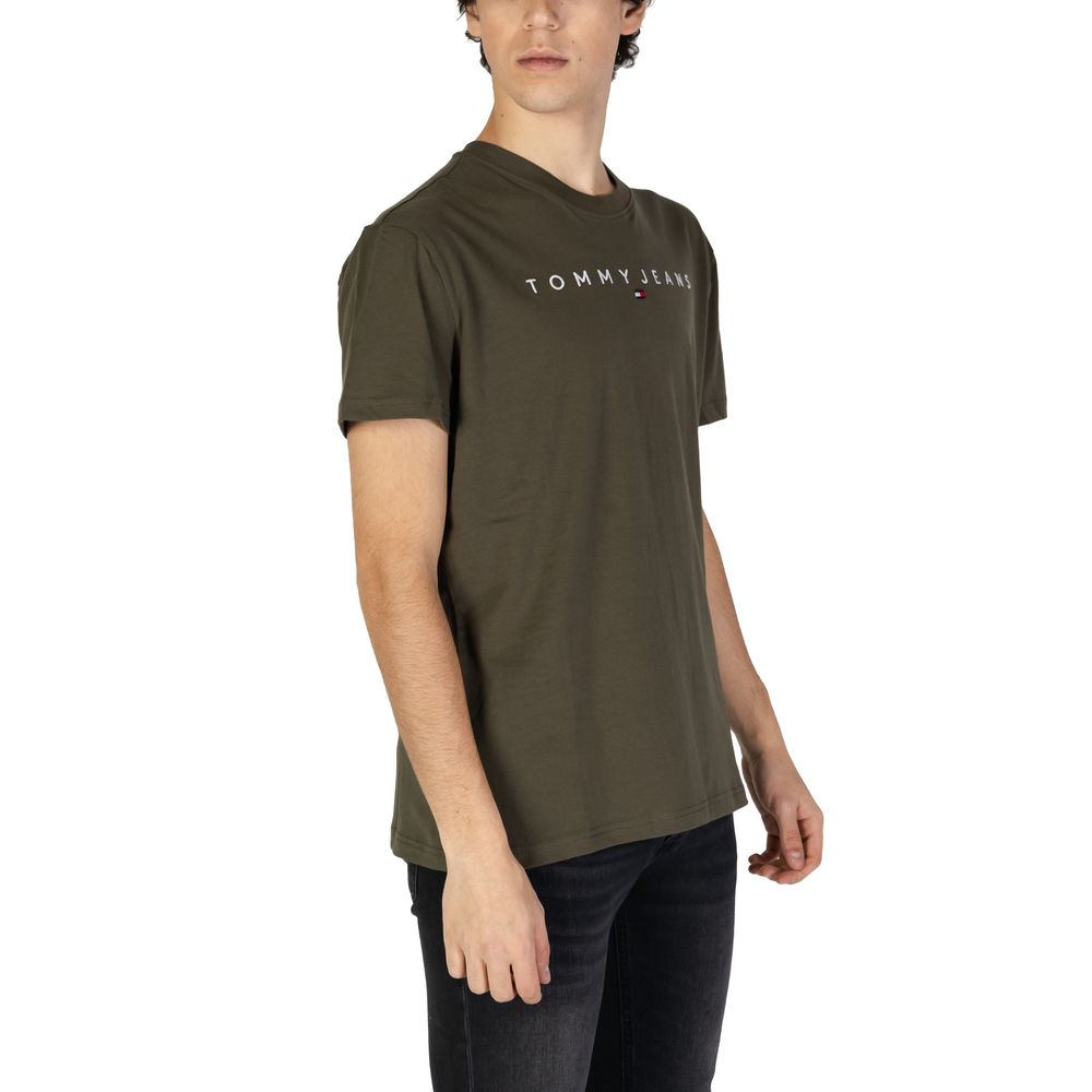 Tommy Hilfiger Jeans Πράσινο Βαμβακερό T-Shirt Rigenerato