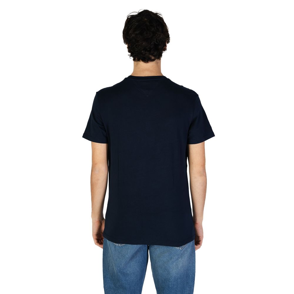 Tommy Hilfiger Jeans Μπλε Βαμβακερό Ριγενεράτο T-Shirt