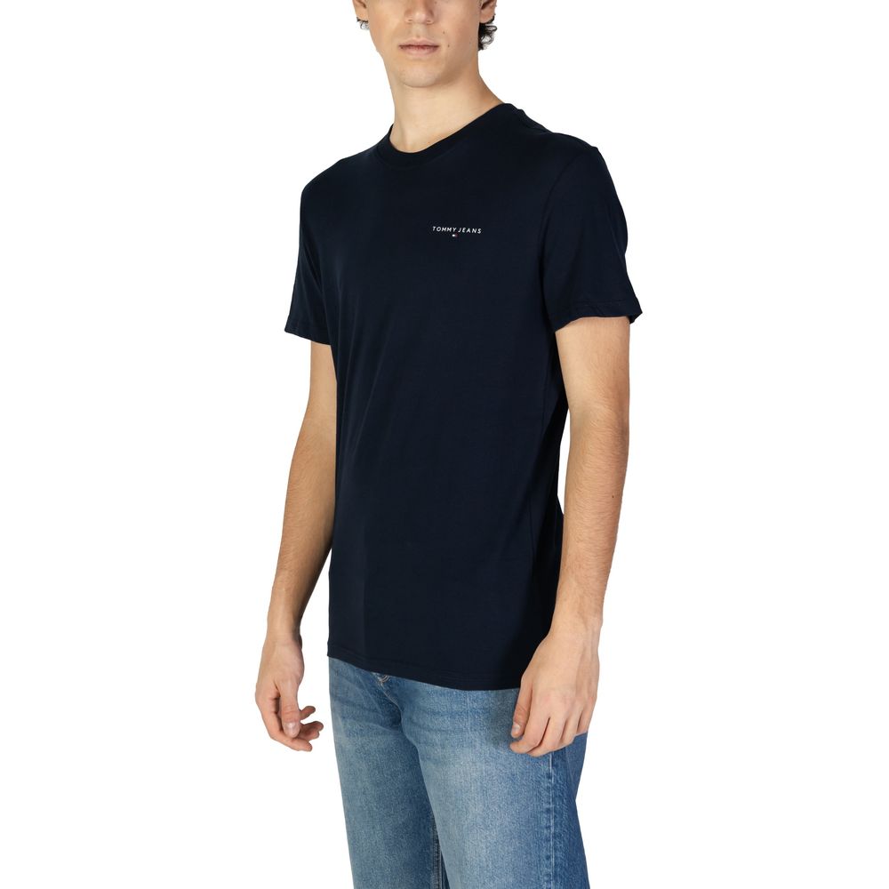 Tommy Hilfiger Jeans Μπλε Βαμβακερό Ριγενεράτο T-Shirt