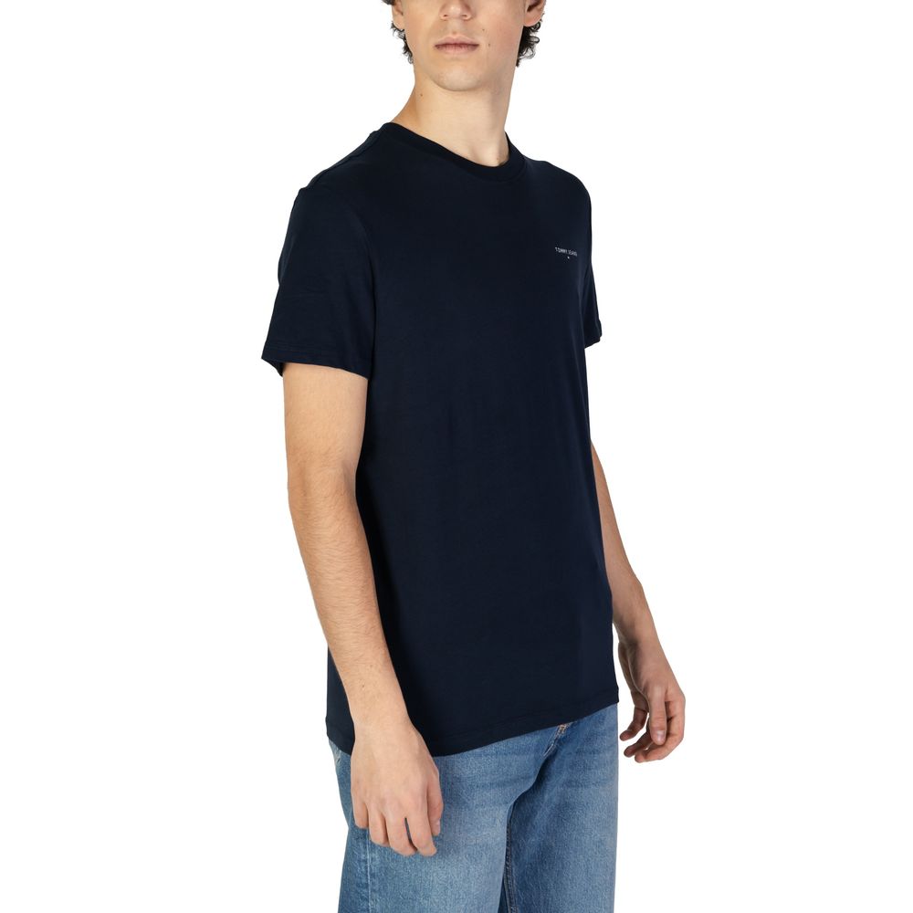 Tommy Hilfiger Jeans Μπλε Βαμβακερό Ριγενεράτο T-Shirt