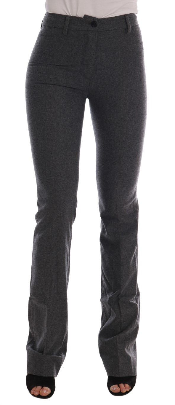 Ermanno Scervino Chic Grey Formal Pants - Elegance Refined