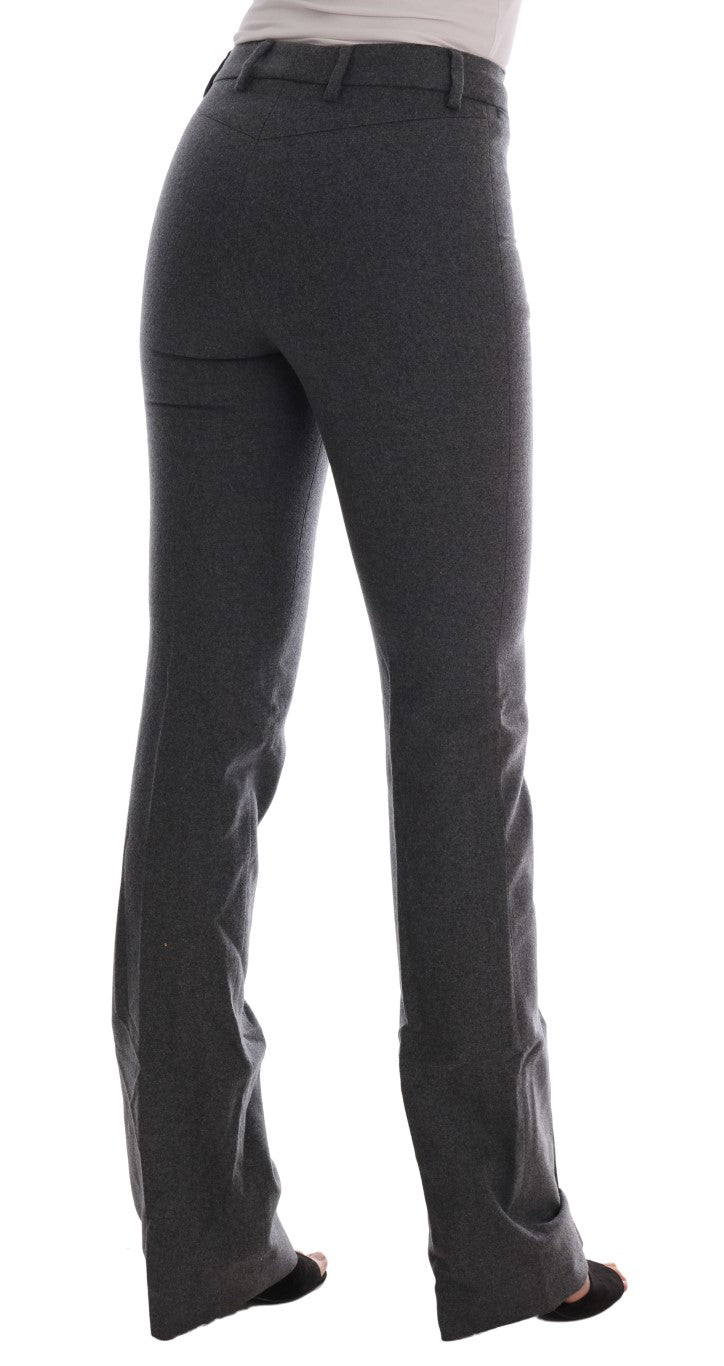 Ermanno Scervino Chic Grey Formal Pants - Elegance Refined