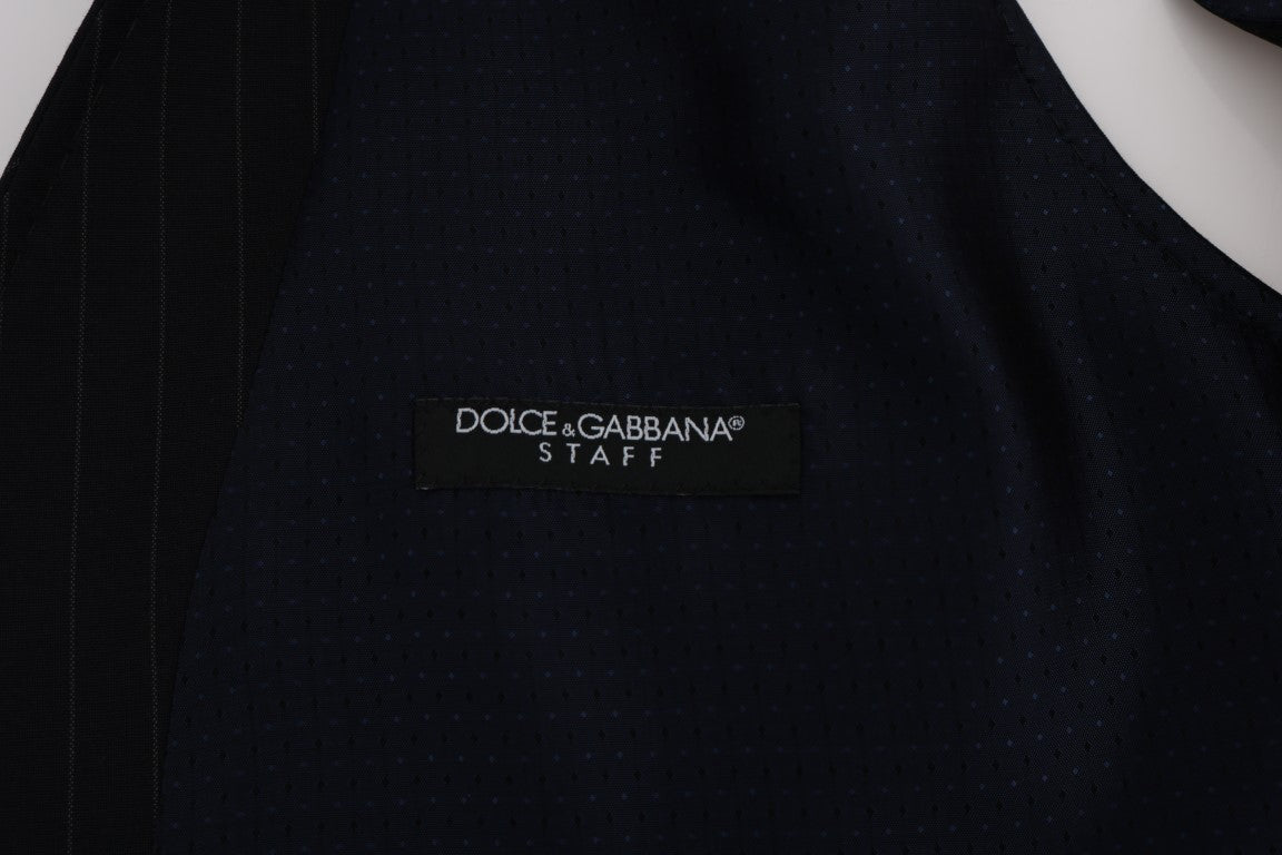 Κομψό γιλέκο Dolce &amp; Gabbana με μπλε ριγέ