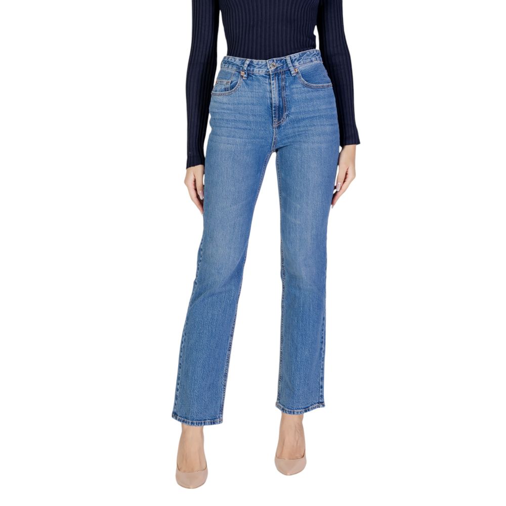 Vero Moda Light Blue Cotton Jeans & Pant