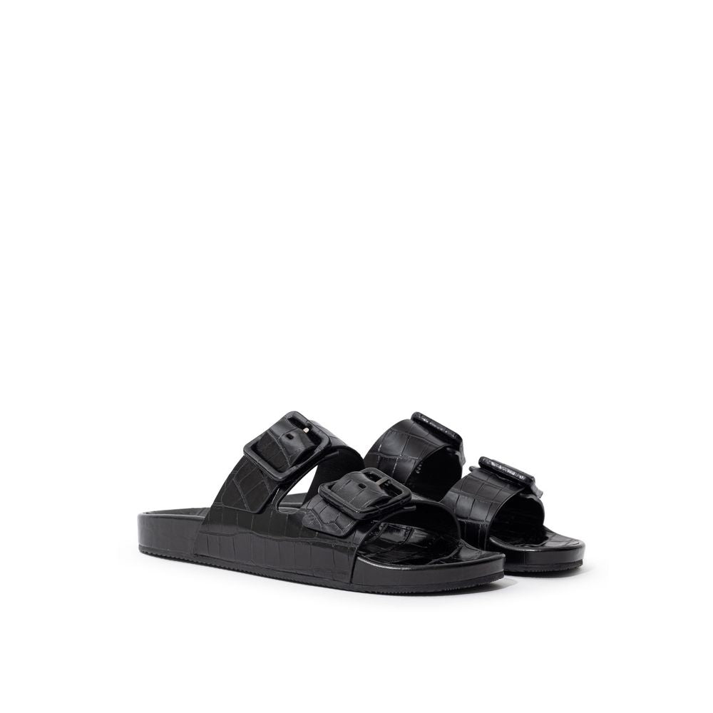 Balenciaga Black Leather Sandal